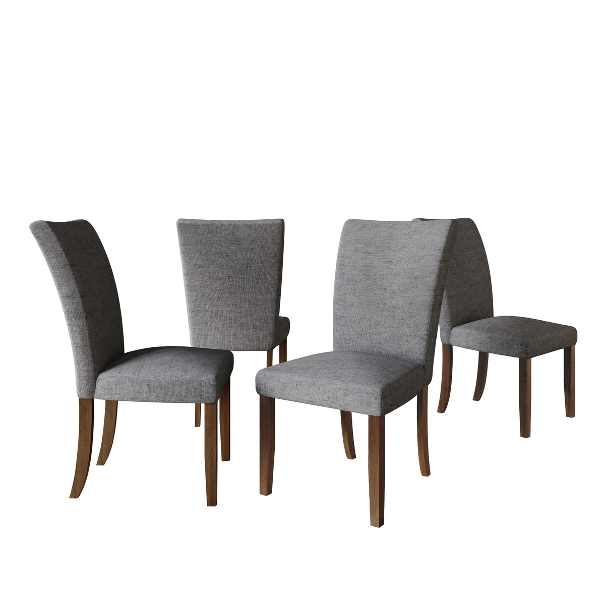 Home Design Lubec Dining Chair (Set of 2), Gray