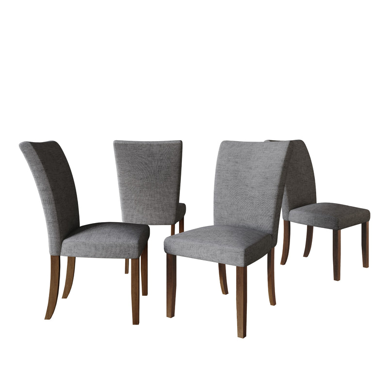 Home Design Lubec Dining Chair (Set of 2), Gray