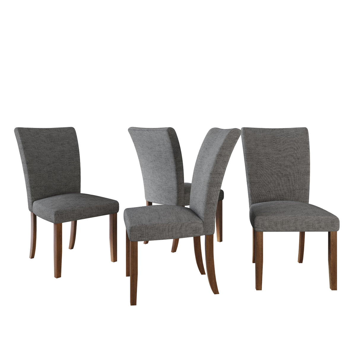 Home Design Lubec Dining Chair (Set of 2), Gray