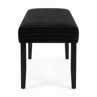 Guymon Modern Rectangular Upholstered Dining Bench with Corduroy Fabric and Wood Legs