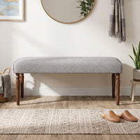 Pryor Modern Rectangular Upholstered Dining Bench with Comfortable Padded Seat