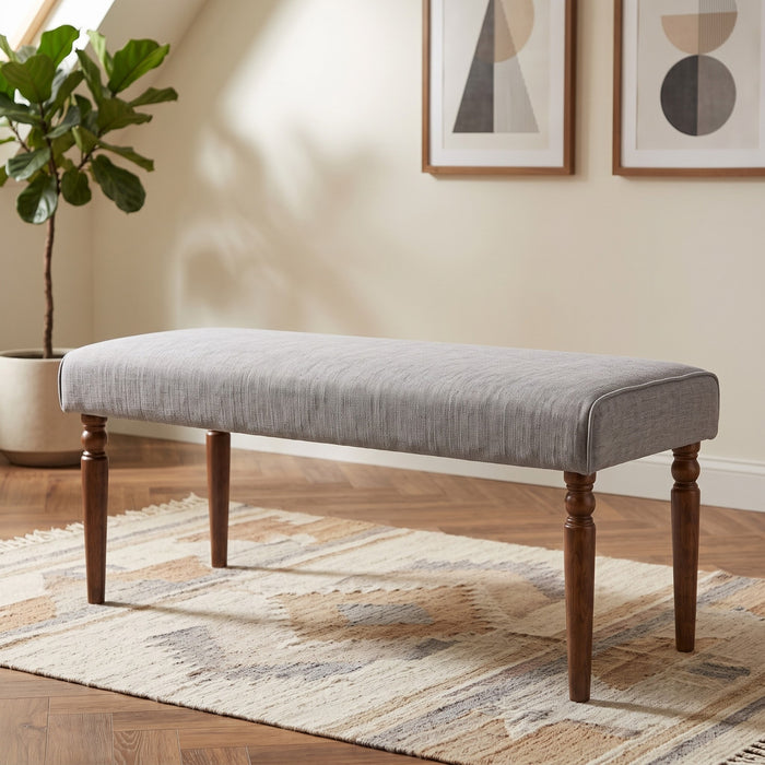 Pryor Modern Rectangular Upholstered Dining Bench with Comfortable Padded Seat