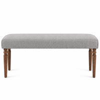Pryor 6-Piece Dining Table Set- Rectangular Table, Upholstered Chairs and Bench, Modern Turned Legs Design