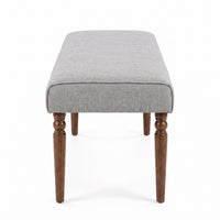 Pryor 6-Piece Dining Table Set- Rectangular Table, Upholstered Chairs and Bench, Modern Turned Legs Design