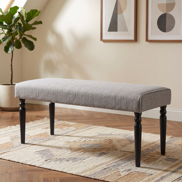Pryor Modern Rectangular Upholstered Dining Bench with Comfortable Padded Seat
