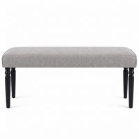 Pryor 6-Piece Dining Table Set- Rectangular Table, Upholstered Chairs and Bench, Modern Turned Legs Design