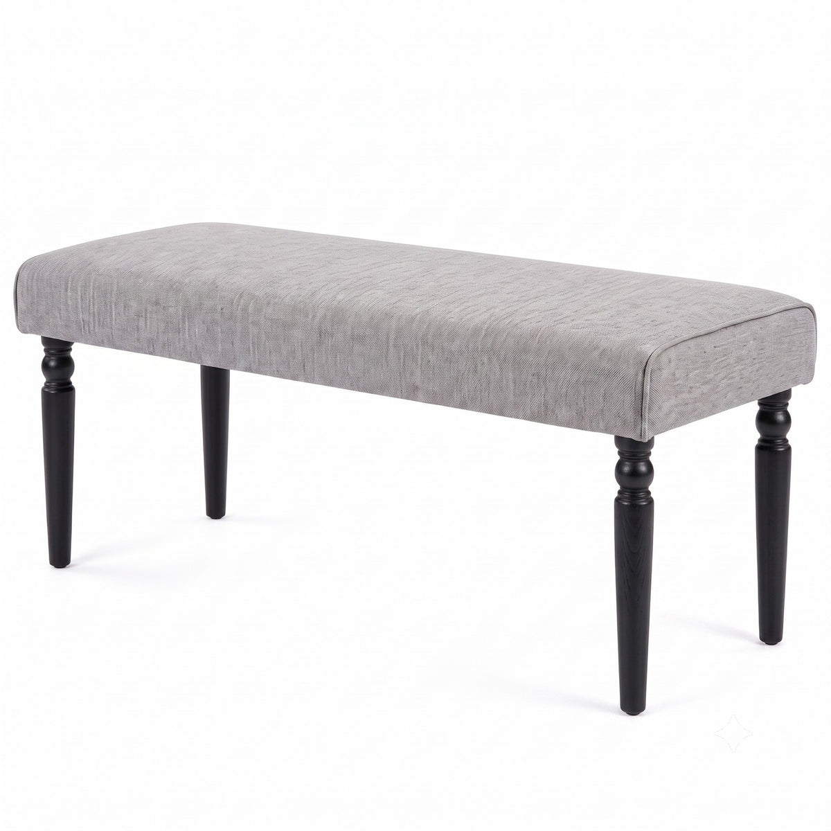 Pryor 6-Piece Dining Table Set- Rectangular Table, Upholstered Chairs and Bench, Modern Turned Legs Design