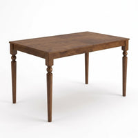 Pryor 6-Piece Dining Table Set- Rectangular Table, Upholstered Chairs and Bench, Modern Turned Legs Design
