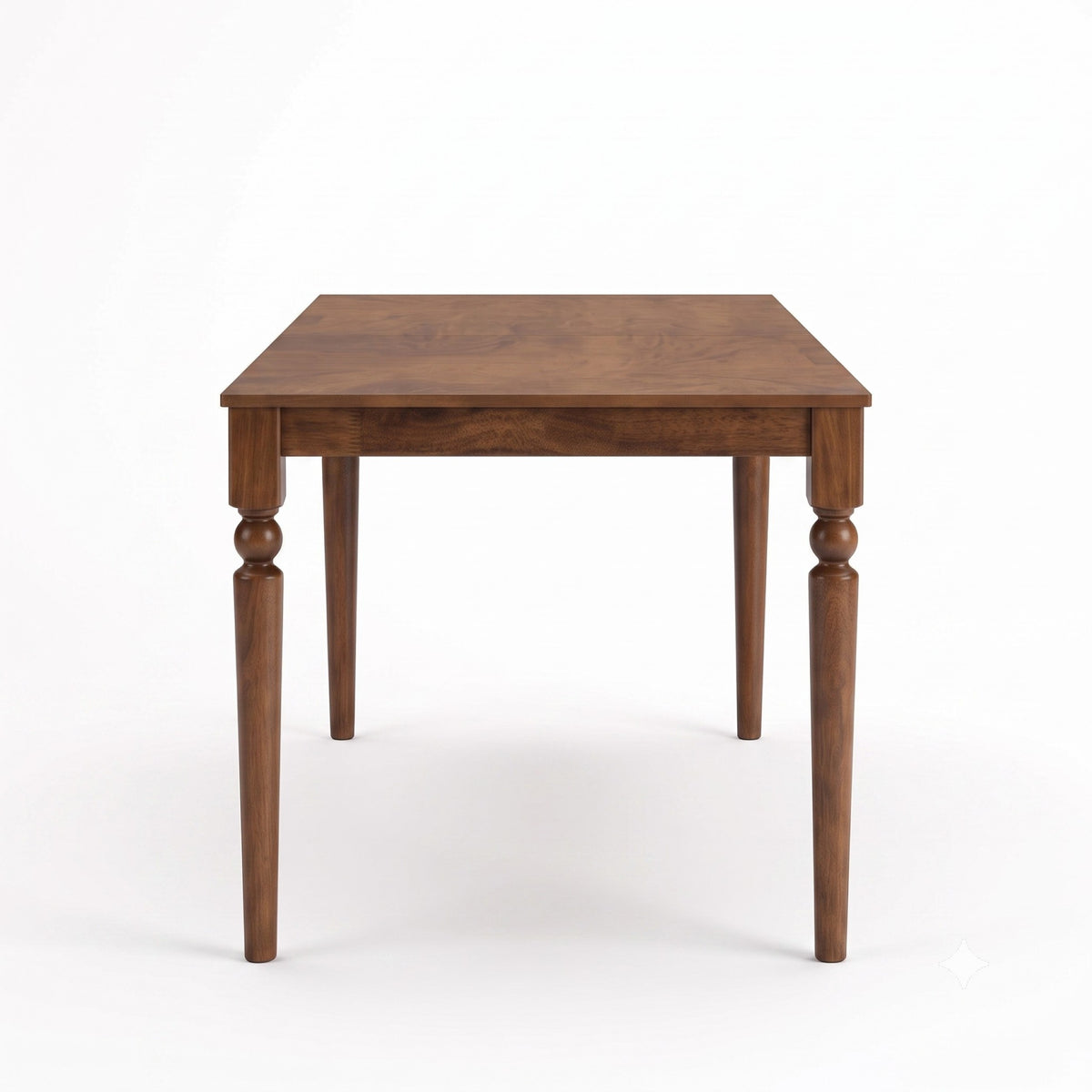Pryor 6-Piece Dining Table Set- Rectangular Table, Upholstered Chairs and Bench, Modern Turned Legs Design