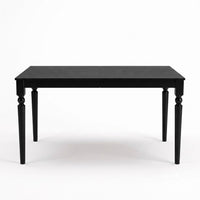 Pryor 6-Piece Dining Table Set- Rectangular Table, Upholstered Chairs and Bench, Modern Turned Legs Design
