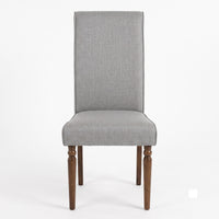 Pryor Dining Chair (Set of 2), Modern Rolled Back and Turned Front Legs Design