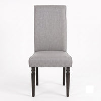 Pryor Dining Chair (Set of 2), Modern Rolled Back and Turned Front Legs Design