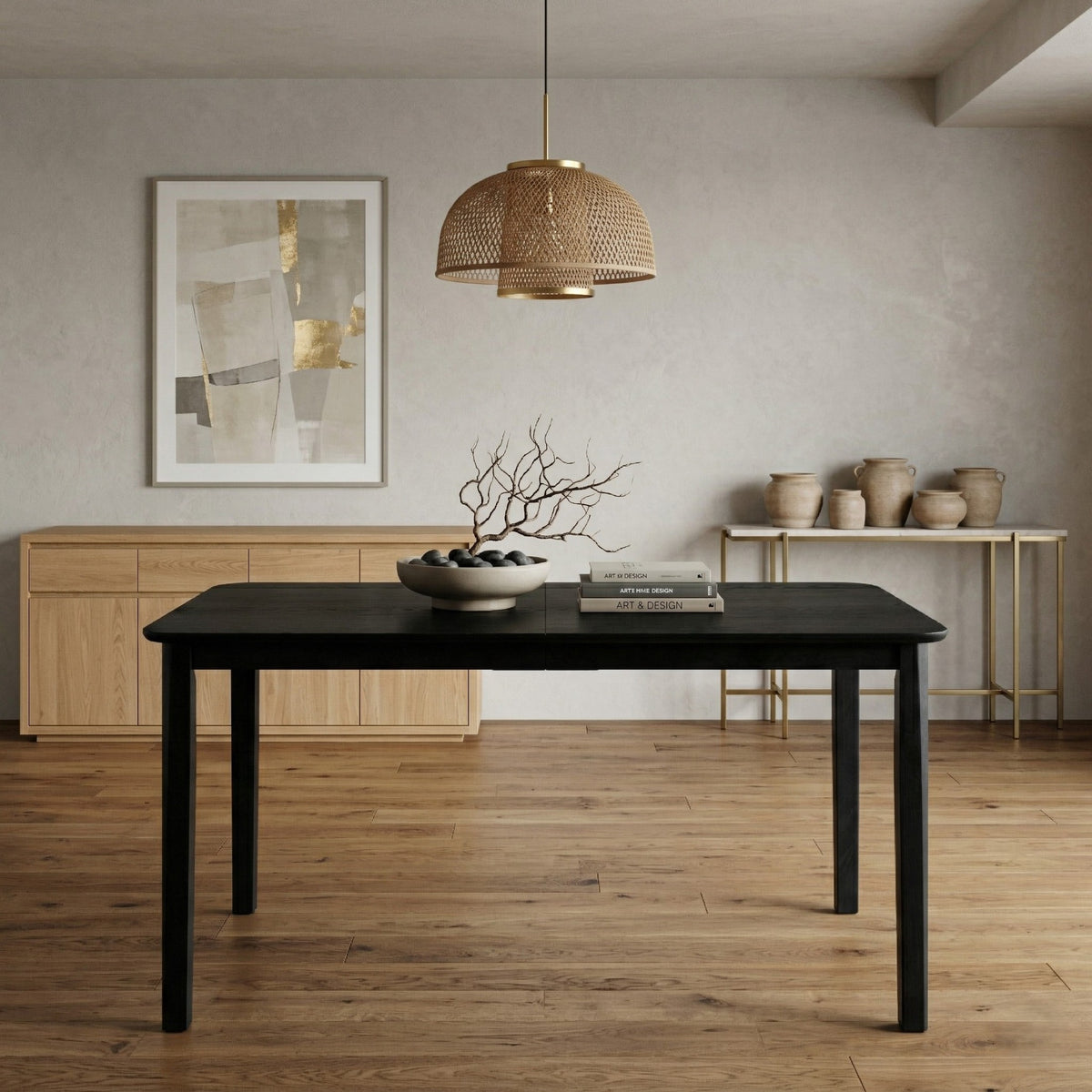 Home Design Vinita Rectangular Dining Table with Rounded Corners