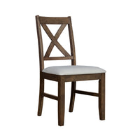 Home Design Vinita 6-Piece Dining Set with Rectangular Table, Cross Back Chairs, and Bench