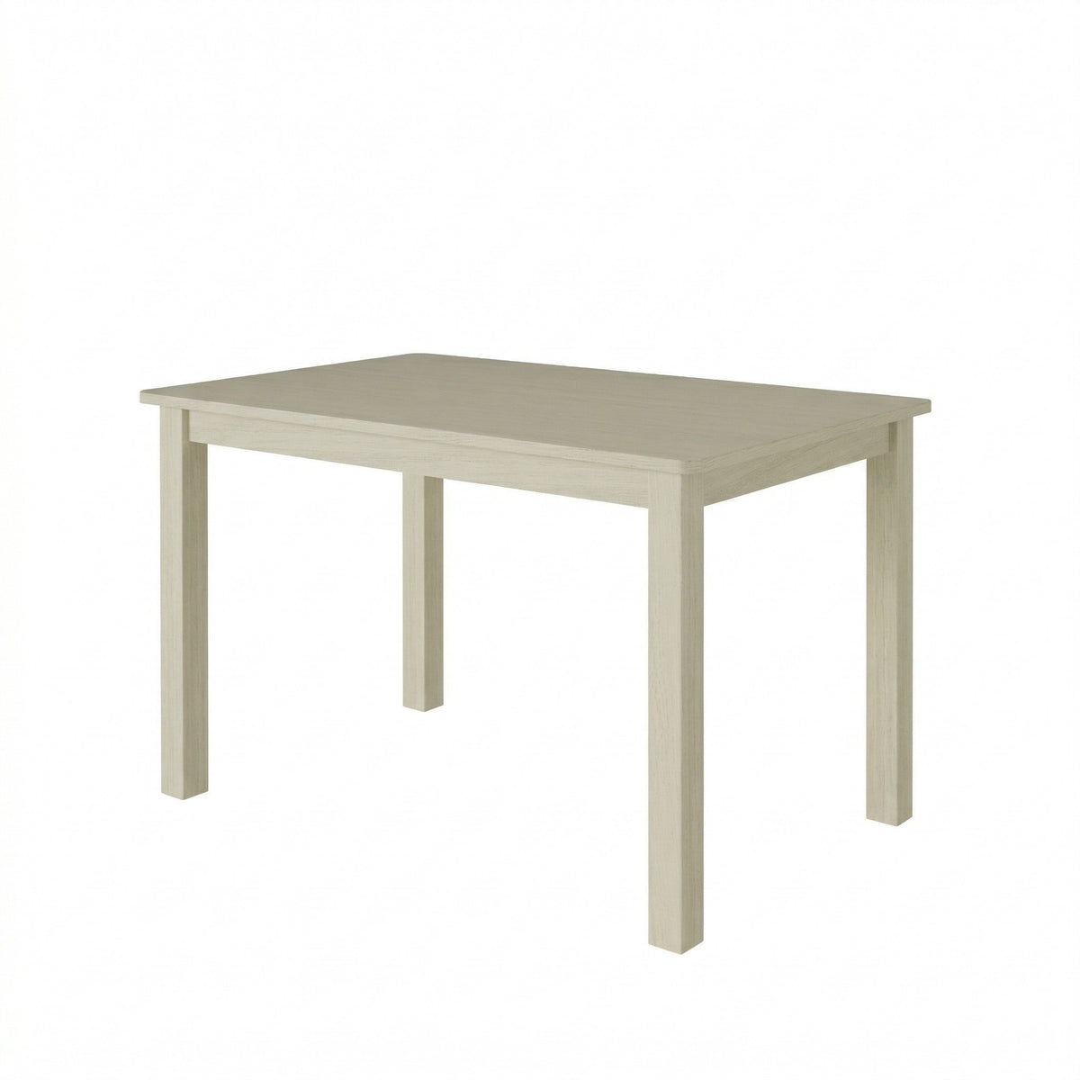 Home Design Lompoc 5-Piece Dining Table Set, Modern Rectangular Table with 4 Warm Gray Linen Upholstered Chairs, Easy Assembly