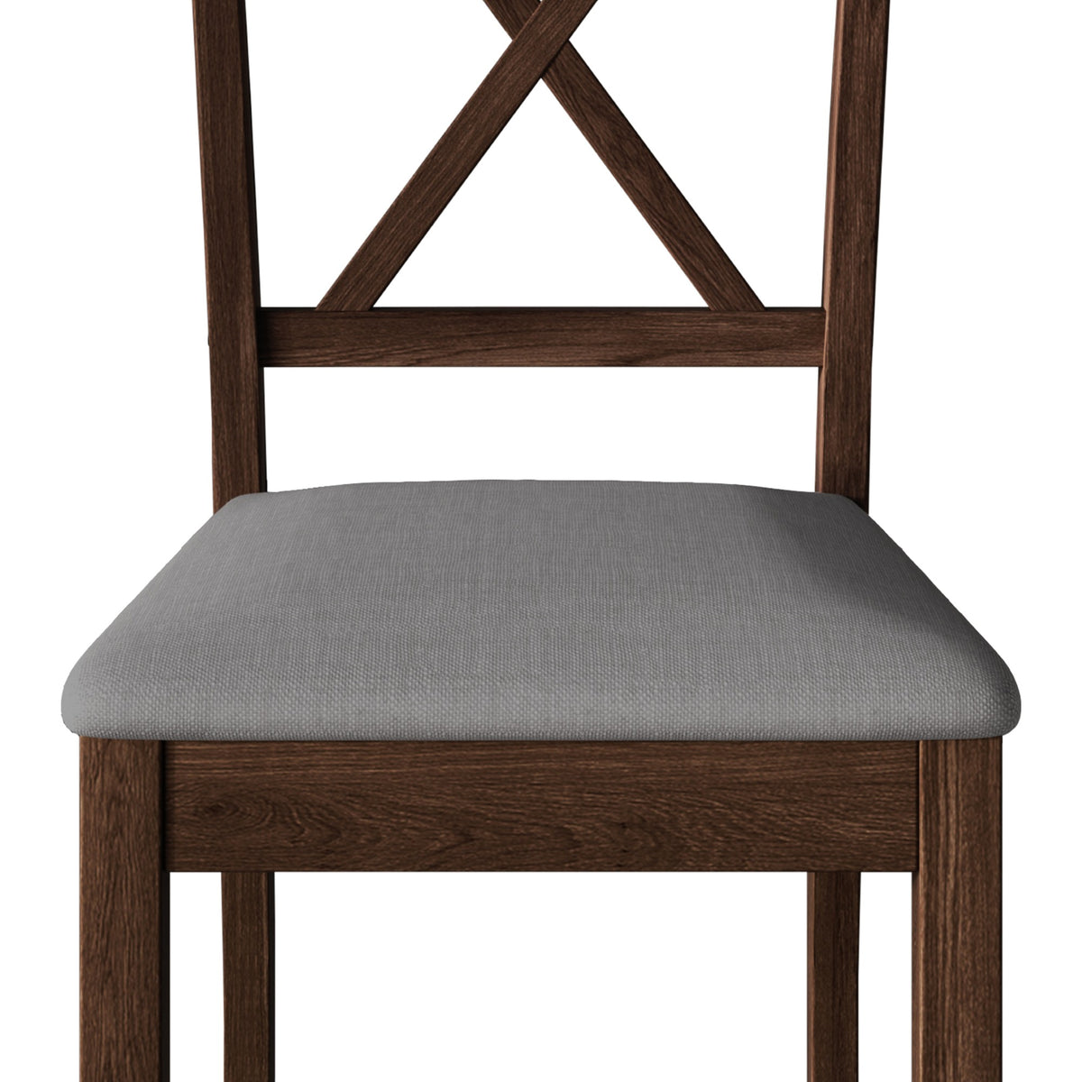 Home Design Lamar 5-Piece Dining Set, Rectangular Dining Table with X-Back Cushioned Chairs, Modern Design