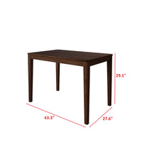 Home Design Lamar 5-Piece Dining Set, Rectangular Dining Table with X-Back Cushioned Chairs, Modern Design