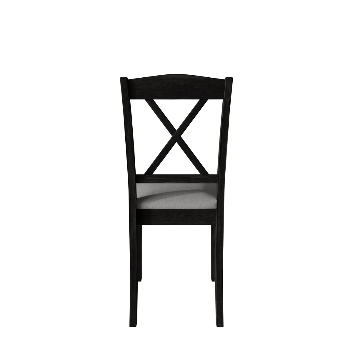 Home Design Lamar 5-Piece Dining Set, Rectangular Dining Table with X-Back Cushioned Chairs, Modern Design