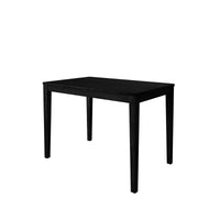 Home Design Lamar 5-Piece Dining Set, Rectangular Dining Table with X-Back Cushioned Chairs, Modern Design