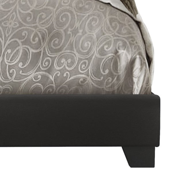 Home Design Brady Upholstered Tufted Wingback Panel Bed Frame