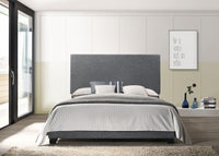 Home Design Evon Linen Upholstered Bed Frame For Adult