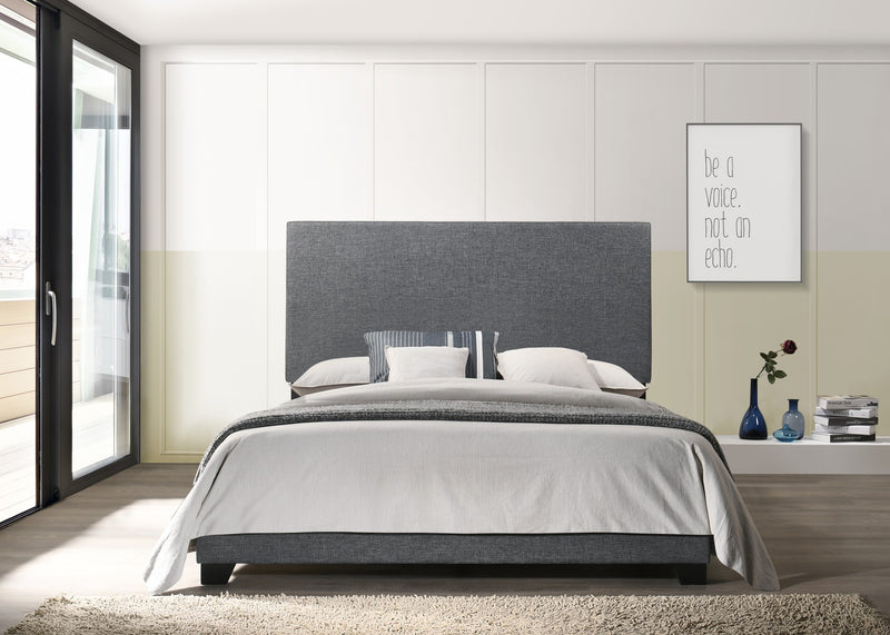 Home Design Evon Linen Upholstered Bed Frame For Adult