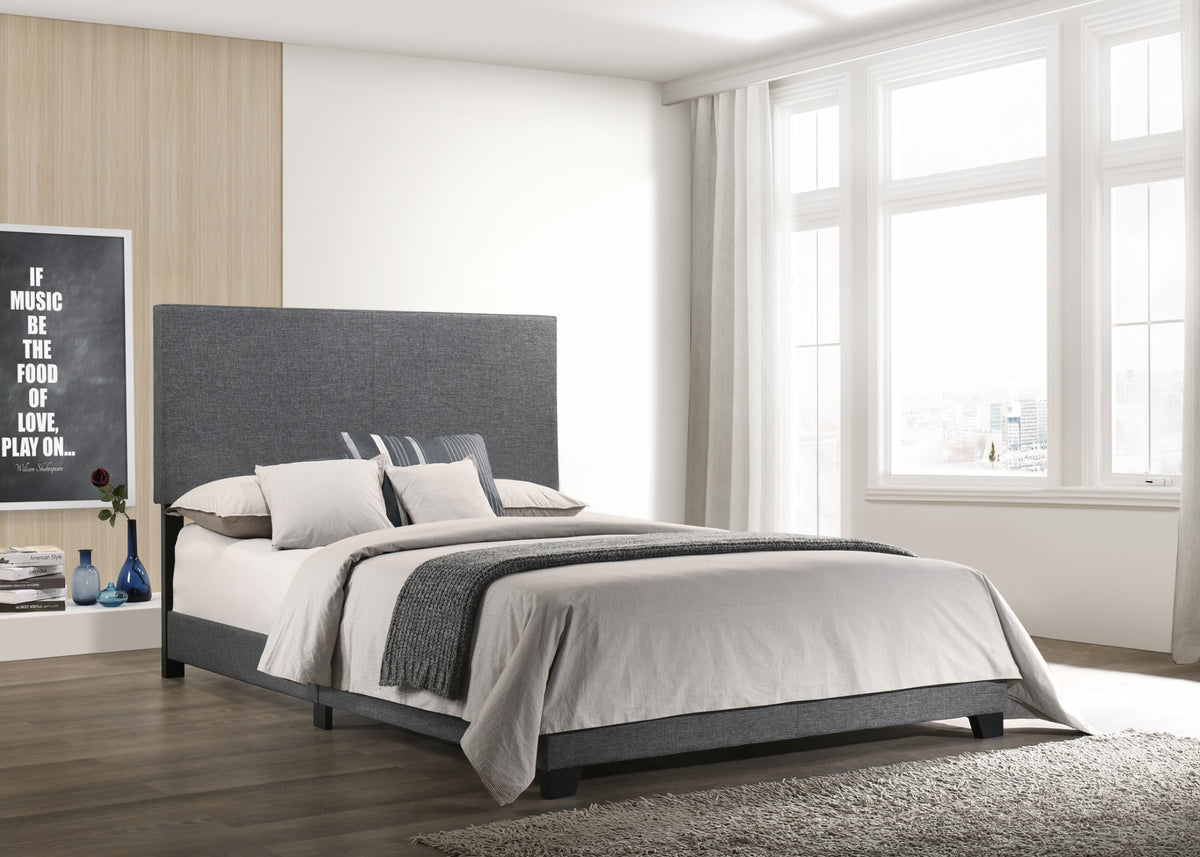 Home Design Evon Linen Upholstered Bed Frame For Adult