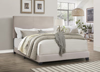 Home Design Evon Linen Upholstered Bed Frame For Adult