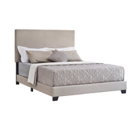 Home Design Evon Linen Upholstered Bed Frame For Adult