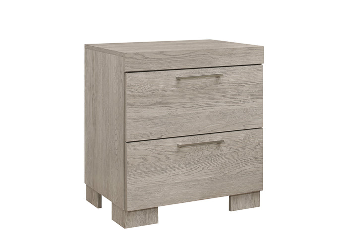 Home Design Kayla Nightstand For Adult, White Oak