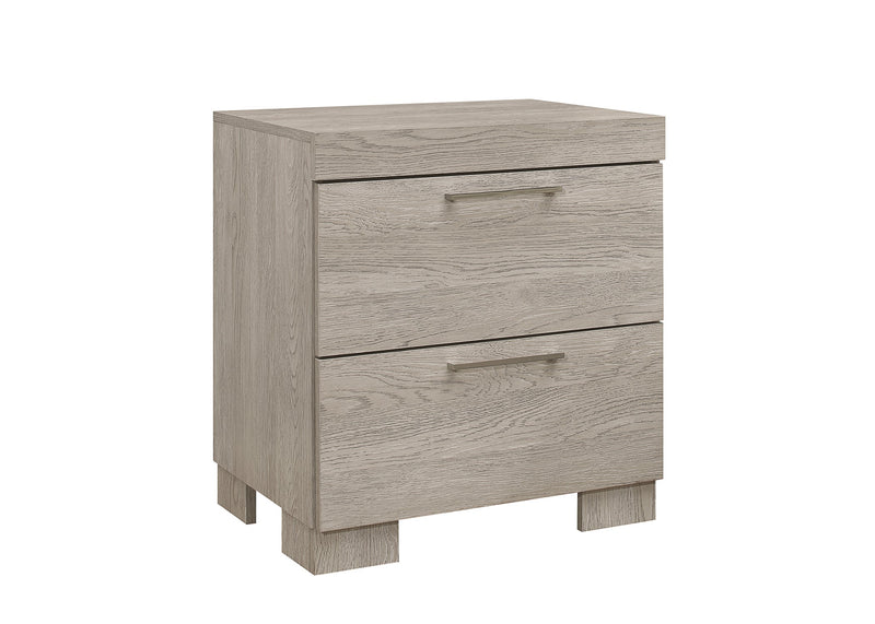 Home Design Kayla Nightstand For Adult, White Oak