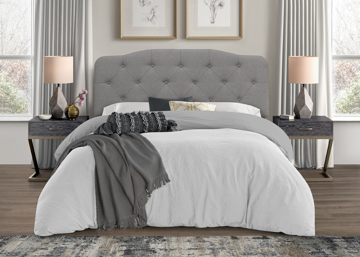 Home Design Angela Button-tufted Adjustable Headboard