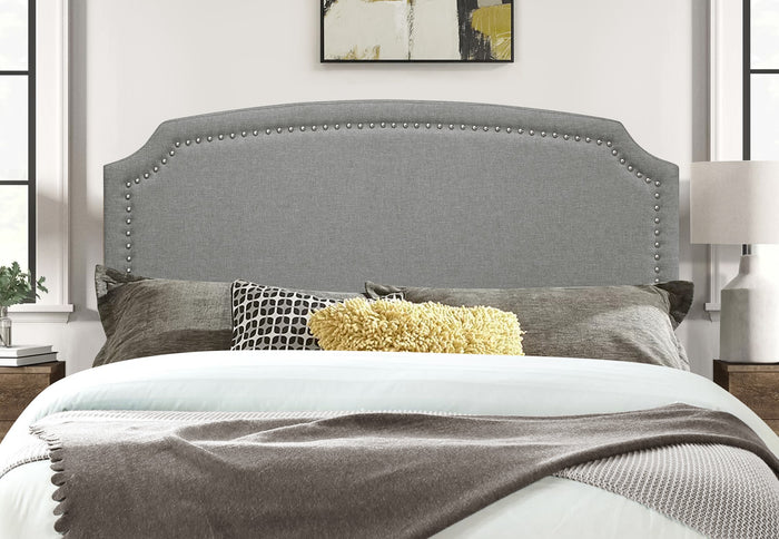 Home Design Cora Upholstered Twin Headboard With Nailhead Trim