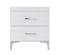 Home Design Kaiden Nightstand, White