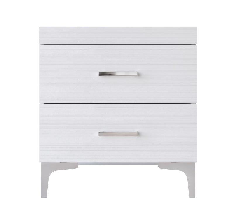 Home Design Kaiden Nightstand, White