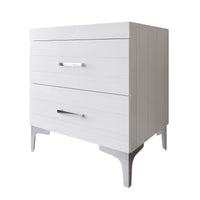 Home Design Kaiden Nightstand, White