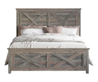 Home Design Derby Panel Bed Frame, Brown