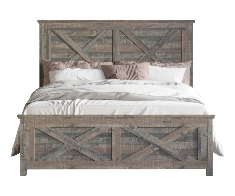 Home Design Derby Panel Bed Frame, Brown