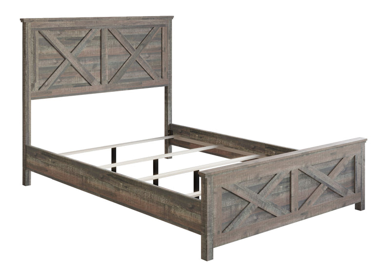 Home Design Derby Panel Bed Frame, Brown