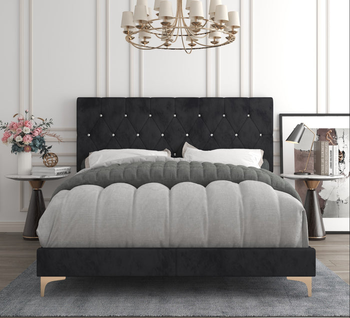 Home Design Samantha Bed Frame, Black