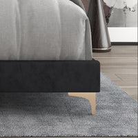 Home Design Samantha Bed Frame, Black
