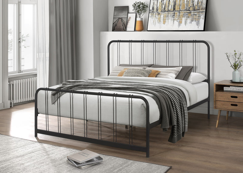 Home Design Debra Metal Platform Bed Frame – Sturdy Frame for Adult Bedroom
