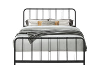 Home Design Debra Metal Platform Bed Frame – Sturdy Frame for Adult Bedroom