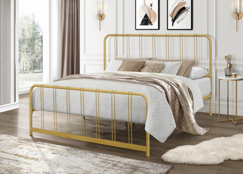 Home Design Debra Metal Platform Bed Frame – Sturdy Frame for Adult Bedroom