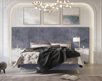 Home Design Muilee Upholstered Platform Bed Frame, Adult Bedroom Furniture