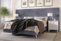 Home Design Muilee Upholstered Platform Bed Frame, Adult Bedroom Furniture