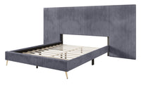 Home Design Muilee Upholstered Platform Bed Frame, Adult Bedroom Furniture
