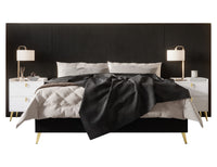 Home Design Muilee Upholstered Platform Bed Frame, Adult Bedroom Furniture