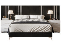 Home Design Laytec Luxurious Velvet Upholstered Platform Bed Frame for Adult, Easy Assembly