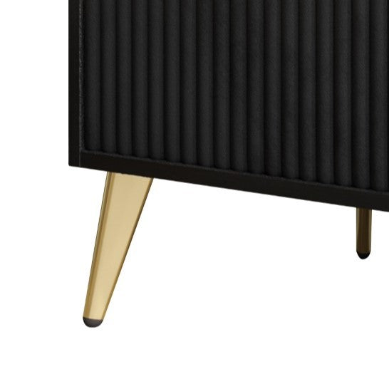 Home Design Everett Night Stand, Black